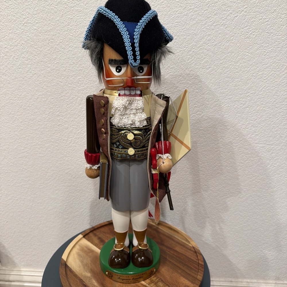 Steinbach Nutcracker Benjamin Franklin Ltd Ed 2421/12000 Signed 17" Volkskunst